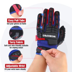 ANTI IMPACT WORK GLOVES - XL WORKPRO - Image 3