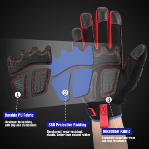 ANTI IMPACT WORK GLOVES - XL WORKPRO - Image 4