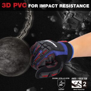 ANTI IMPACT WORK GLOVES - XL WORKPRO - Image 5