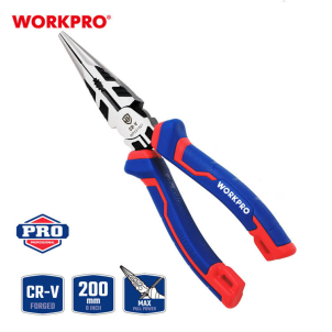 LONG NOSE PLIERS 200MM (8") CR-V WORKPRO - Image 5