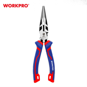 LONG NOSE PLIERS 200MM (8") CR-V WORKPRO